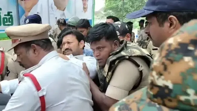 Kadapa MP Avinash Reddy, YSRCP leaders detained during Andhra MPTC-ZPTC nominations