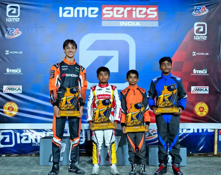 IAME Series India 2026: Kairav Roberson, Rehan Khan Rasheed claim titles at Chennai night race
