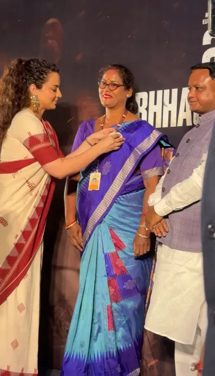 Kangana Ranaut, Odisha CM Majhi felicitate healthcare heroes at Bharat Bhhagya Viddhaata screening