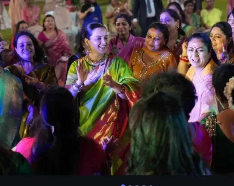 Kangana Ranaut celebrates first Teej at Delhi CM Rekha Gupta's home