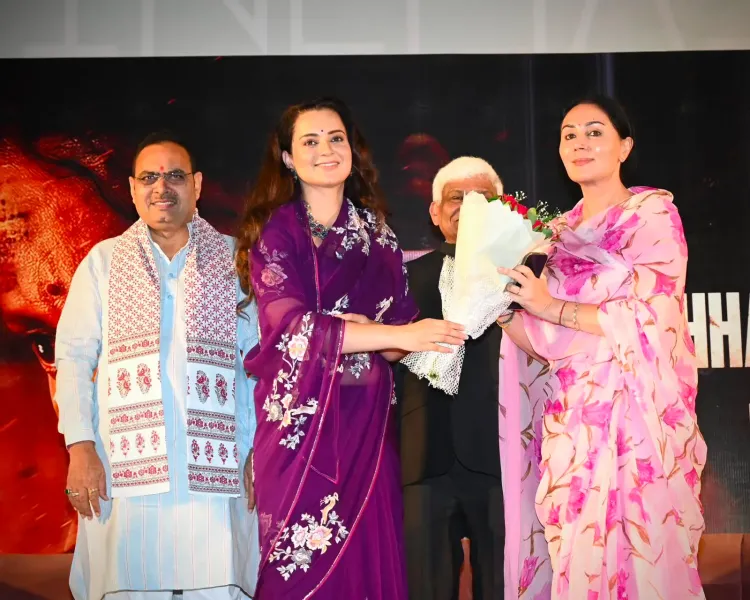 Kangana Ranaut thanks Rajasthan CM Bhajanlal Sharma at 'Bharat Bhhagya Viddhaata' screening