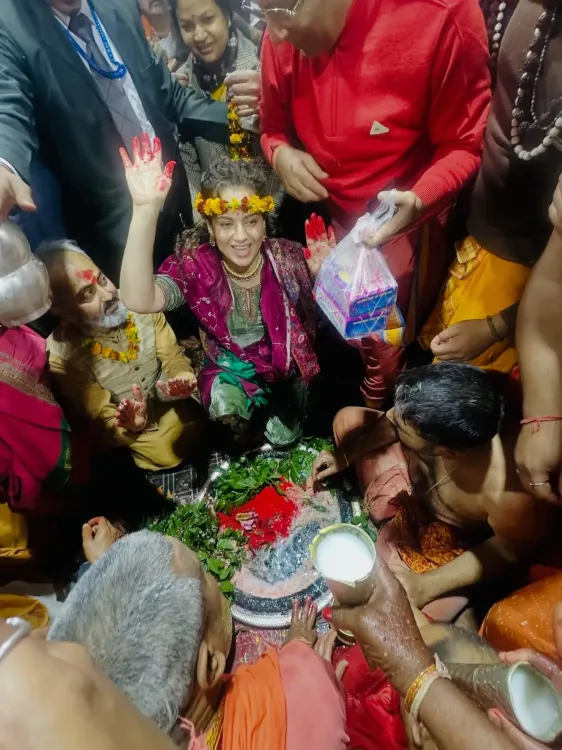 Kangana Ranaut visits Vaidyanath Jyotirlinga and Vasuki Dham, aims to complete all 12 Jyotirlinga darshans