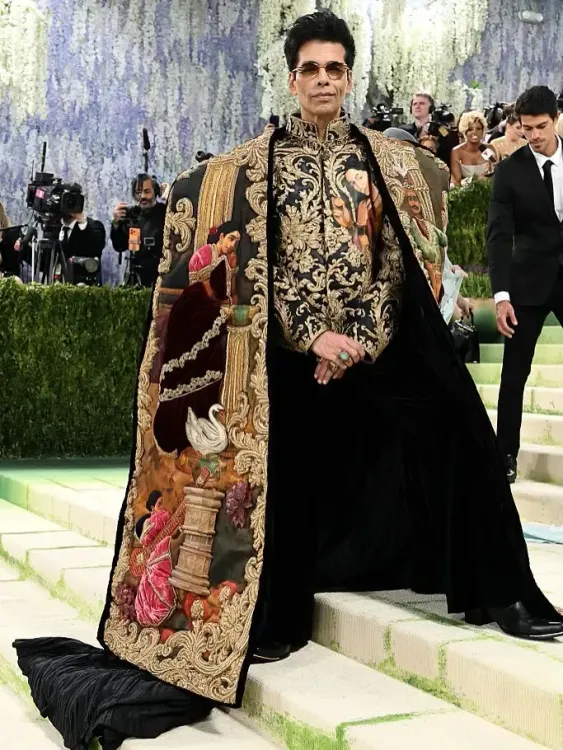 Karan Johar makes MET Gala debut in Raja Ravi Varma-inspired ensemble by Manish Malhotra