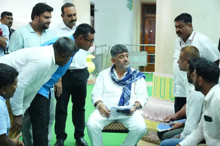 Karnataka CM Shivakumar Hears Bidadi Farmers' 20-Year Red Zone Plea