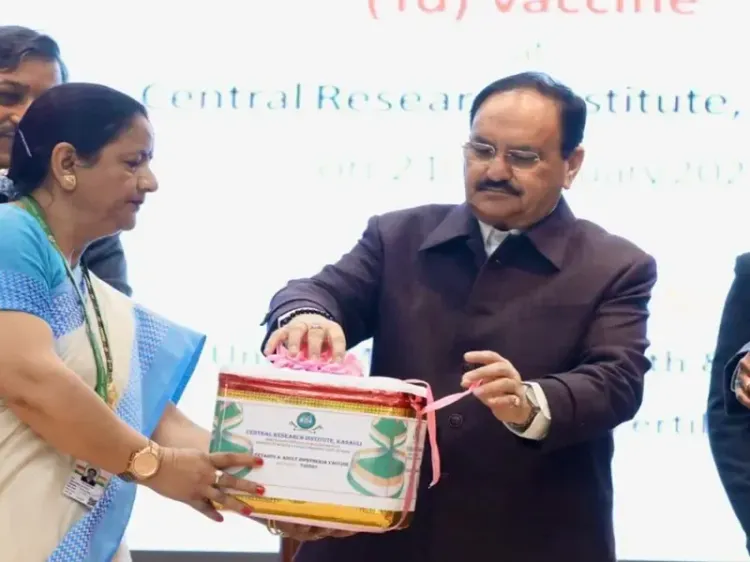 कसौली में जेपी नड्डा ने टिटनेस और वयस्क डिप्थीरिया वैक्सीन का किया शुभारंभ
