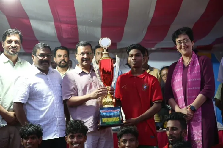 Kejriwal attends Goa grassroots football tournament