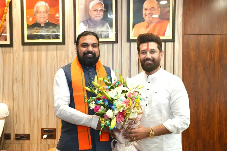 केंद्रीय मंत्री चिराग पासवान की सम्राट चौधरी से मुलाकात, बिहार के उज्ज्वल भविष्य की उम्मीद