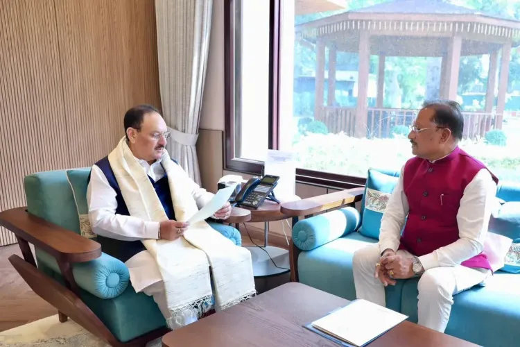 सीएम विष्णुदेव साय ने जेपी नड्डा से की मुलाकात, छत्तीसगढ़ में स्वास्थ्य सेवाओं और खरीफ सीजन में खाद-बीज आपूर्ति पर हुई चर्चा