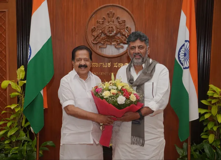Kerala Home Minister Chennithala calls on CM Shivakumar in Bengaluru