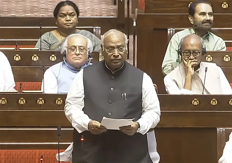 Mallikarjun Kharge Congratulates Harivansh on Third Term as RS Deputy Chairman