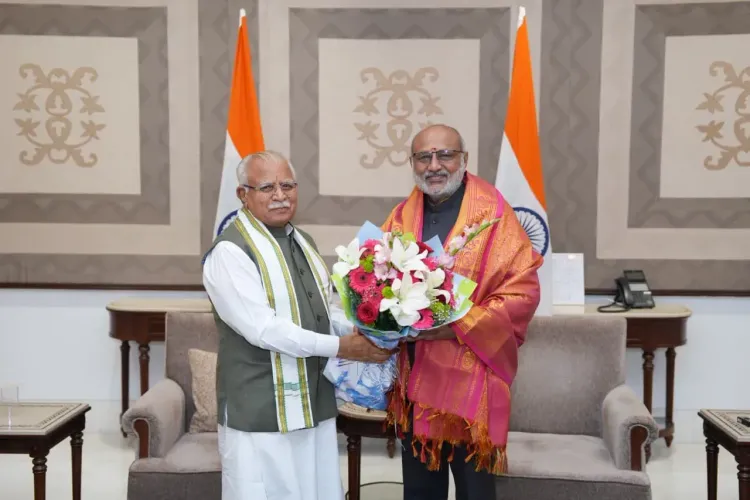 Khattar Calls on Vice President at VP Bhavan