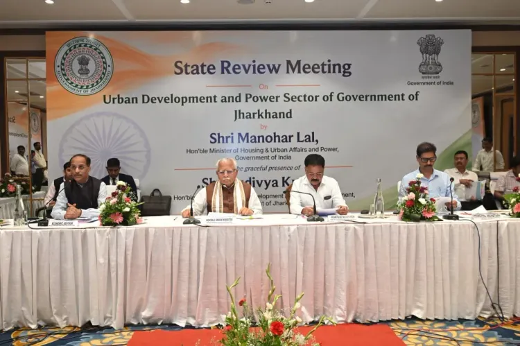 Khattar Chairs Power & Urban Review Meet in Ranchi