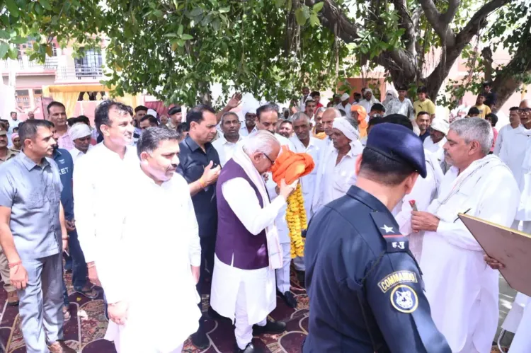 Khattar Holds Jan Samvad at Picholia Village in Assandh