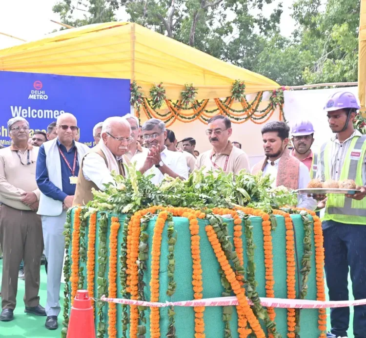 Khattar Inaugurates Central Vista Corridor Groundbreaking at Delhi Metro