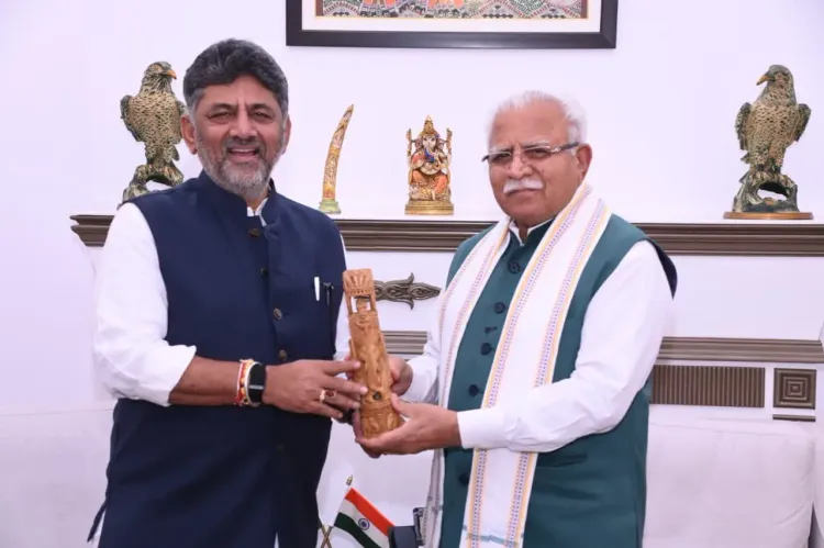 Khattar Meets Karnataka CM on Bengaluru Metro, Urban Fund