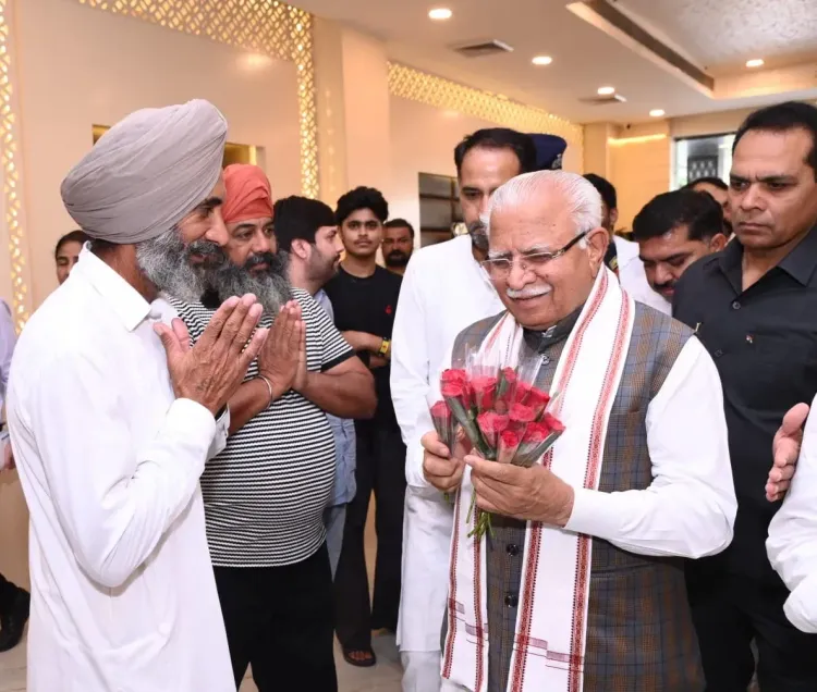 Khattar Reviews Development Works in Takhana Village