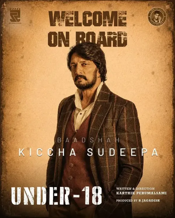 Kiccha Sudeep joins Aishwarya Rajesh and Vikranth in Tamil crime drama 'Under 18'
