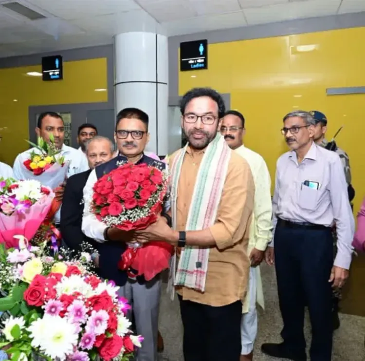 Kishan Reddy arrives in Bhubaneswar for coal, mines review
