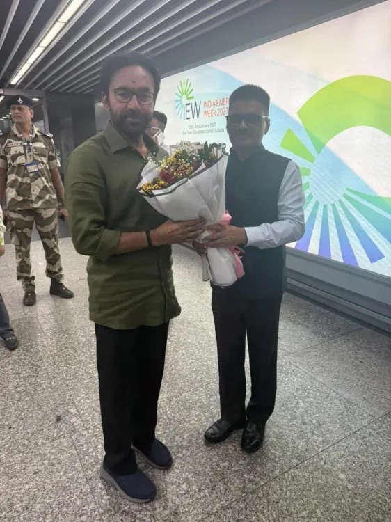 Kishan Reddy Arrives in Kolkata, Mining PSU Chiefs at Airport