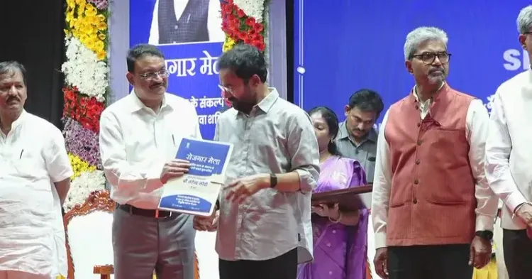 Kishan Reddy at Rozgar Mela in Hyderabad, hands appointment letters
