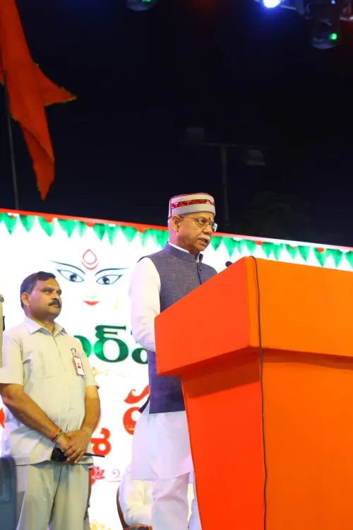 Kishan Reddy attends Telangana folk celebration with Governor Shukla