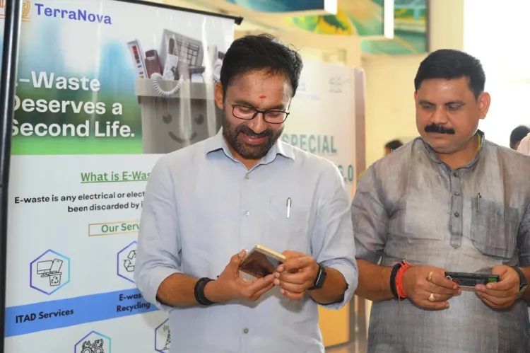 Kishan Reddy Deposits Smartphone in Ministry E-Waste Drive