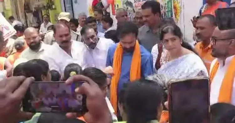 Kishan Reddy Goes Live from Anganwadi Centre in Ameerpet