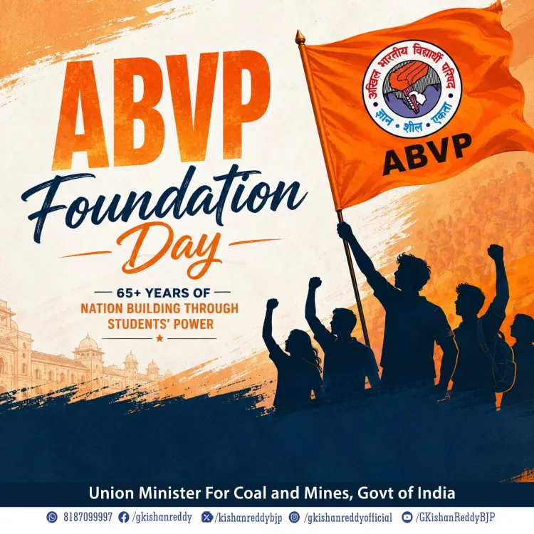 Kishan Reddy Greets ABVP on Foundation Day