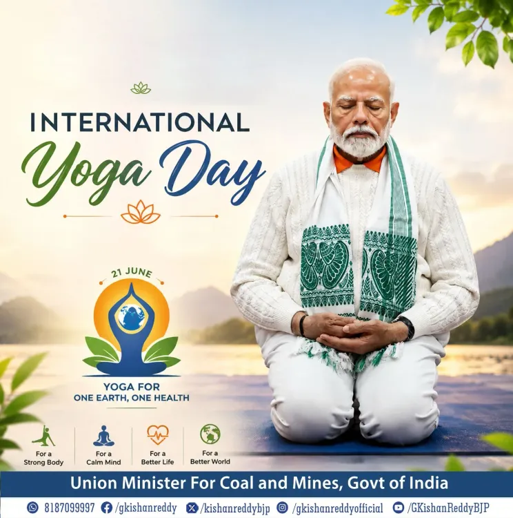 Kishan Reddy Greets Nation on International Day of Yoga 2026