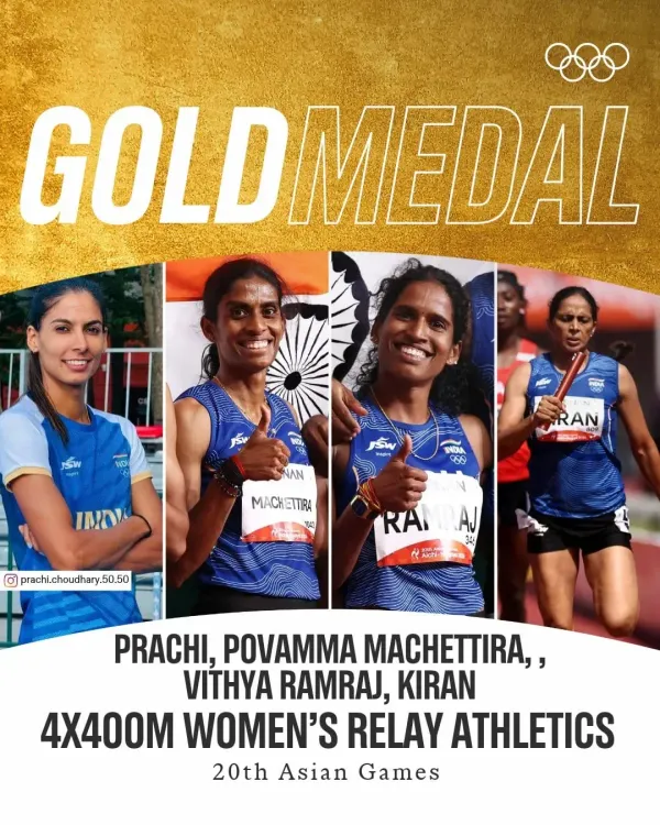 Kishan Reddy hails India's historic 4×400m relay gold