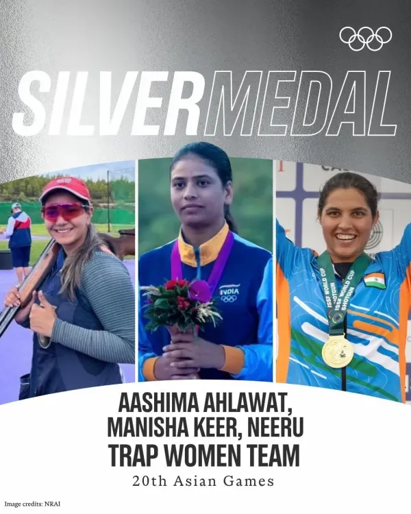 Kishan Reddy Hails India's Silver in Women's Trap Team Shooting