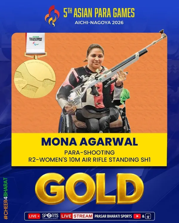 Kishan Reddy hails Mona, Avani's 1–2 finish at Asian Para Games