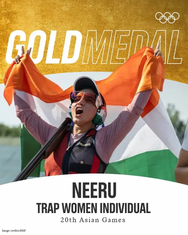 Kishan Reddy Hails Neeru Dhanda's Asian Record Gold in Trap Shooting