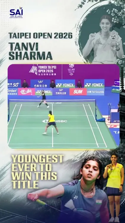 Kishan Reddy hails Tanvi Sharma's Taipei Open 2026 win