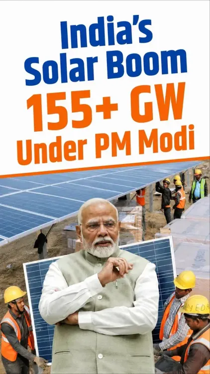 Kishan Reddy Highlights India's Solar Surge from 2.5 GW to 155 GW