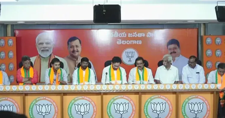 Kishan Reddy Holds Press Meet at BJP Telangana Office