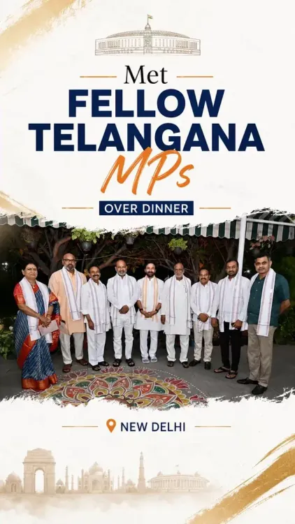 Kishan Reddy Hosts BJP Telangana MPs at Delhi Residence