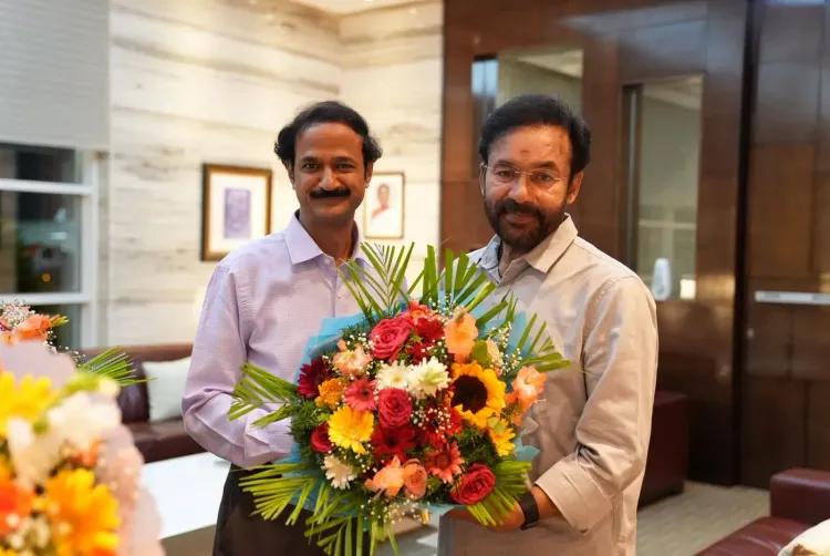 Kishan Reddy in Bengaluru for Mines Ministry Reviews, Art of Living Event