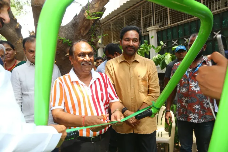 Kishan Reddy Inaugurates Open Gym at Banjara Hills, Hyderabad