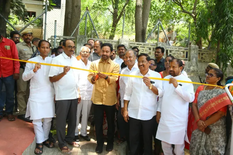 Kishan Reddy Inaugurates Open Gym in Jubilee Hills Colony