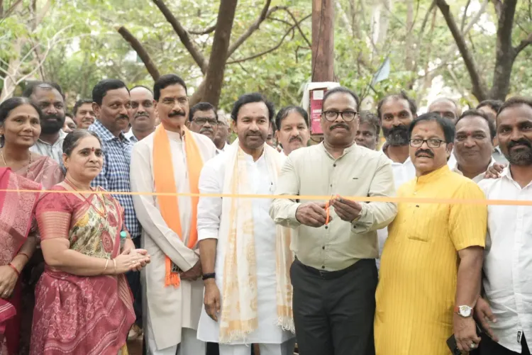 Kishan Reddy Inaugurates Open Gym in Sanat Nagar, Hyderabad
