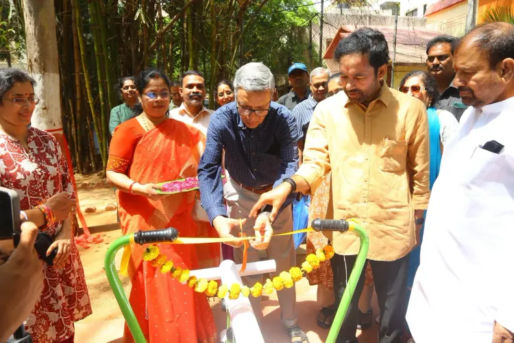 Kishan Reddy inaugurates open gym in Secunderabad constituency