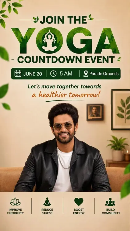 Kishan Reddy Invites Public to IDY2026 Countdown Yoga at Secunderabad