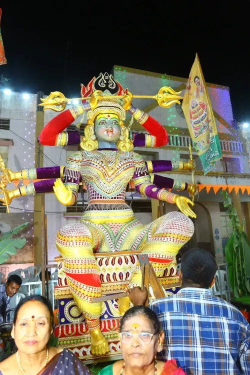 Kishan Reddy Joins 72-Foot Bathukamma Celebration with Governor