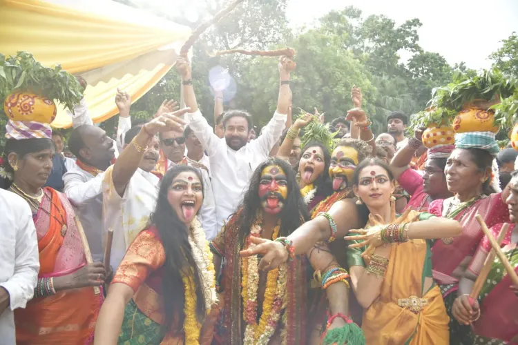 Kishan Reddy joins Bonalu celebrations at Telangana Bhavan, Delhi