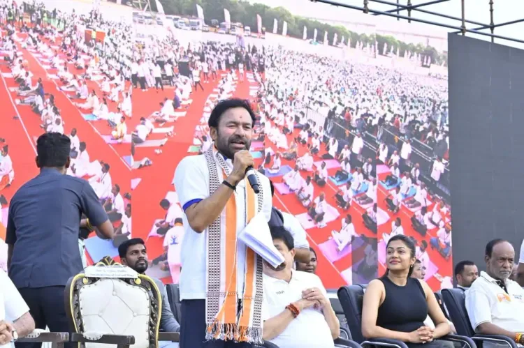 Kishan Reddy joins Telangana yoga event ahead of Int'l Yoga Day