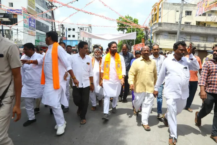 Kishan Reddy Leads Padayatra in Amberpet, Kachiguda Division