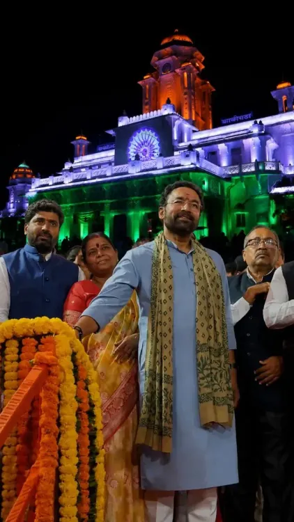 Kishan Reddy marks one year of Kacheguda Station facade lighting