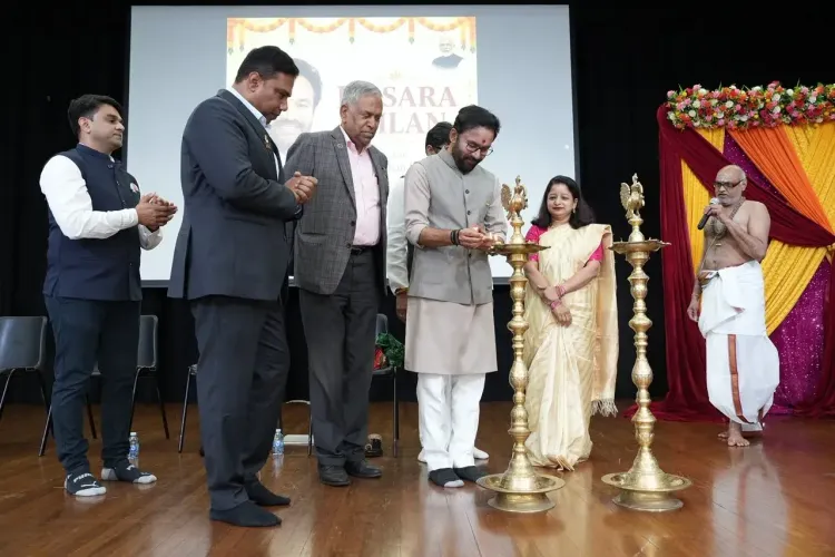 Kishan Reddy meets Hyderabad-born Sydney Mayor at Dasara Milan