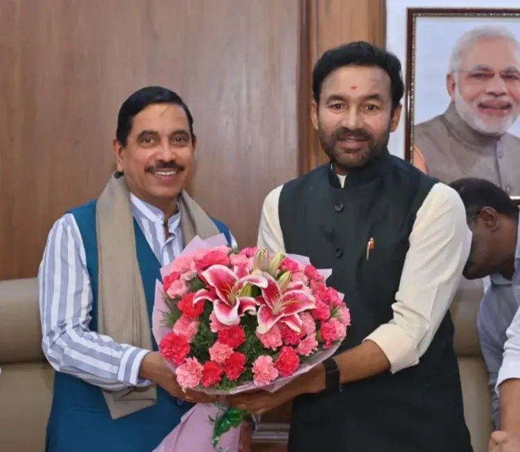 Kishan Reddy Meets Pralhad Joshi on Telangana Rice Procurement